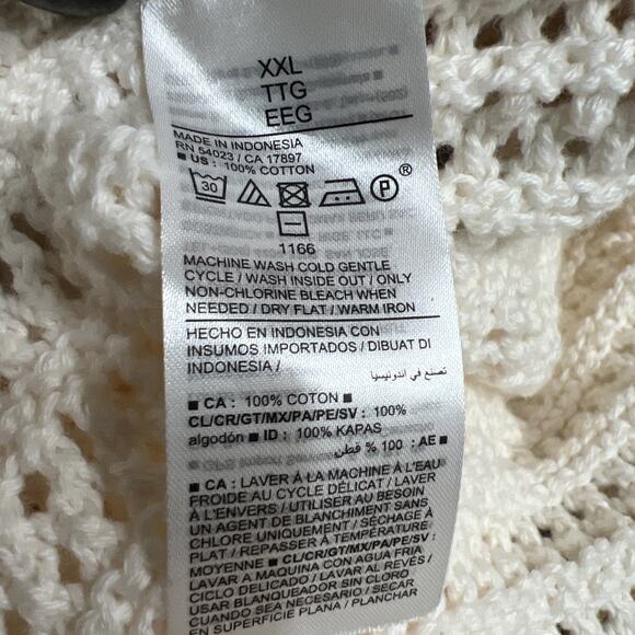 Old Navy High-Waisted Crochet Swim Cover-Up Shorts 3-inch inseam Size XXL - Picture 5 of 7